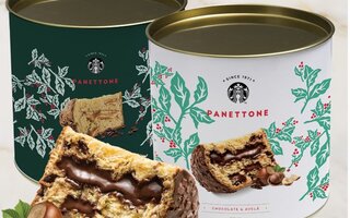 Panettone Starbucks Avelã e Chocolate