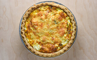 Quiche de bacalhau