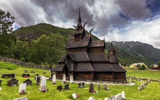 Igreja de madeira de Borgund | Borgund, Noruega