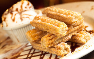 Churros com sorvete