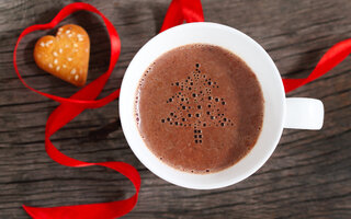 Chocolate quente proteico