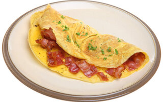 Omelete de bacon