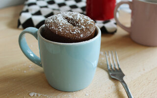 Bolo de caneca de chocolate