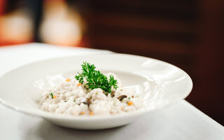 Risoto de couve-flor com alho poró