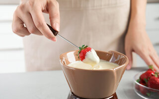 Fondue de chocolate branco