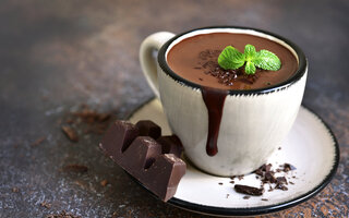 Chocolate quente de Nutella