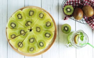 Bolo Invertido de Kiwi