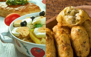 Bacalhoada + Bolinho de Bacalhau