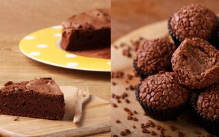 Bolo de Chocolate + Brigadeiro de Bolo