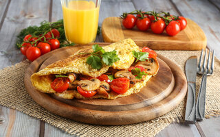 Omelete de vegetais