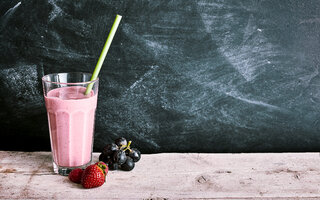 Smoothie de morango e jabuticaba