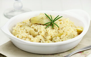 Risoto de alcachofra