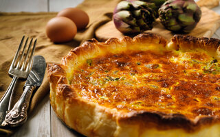 Quiche de alcachofra