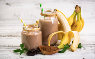 Milk Shake de Banana com Nutella