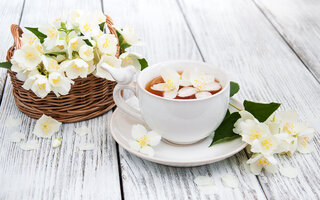 Chá de infusão de flores