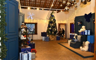 Casa do Papai Noel na Casa Bandeirista do Itaim Bibi