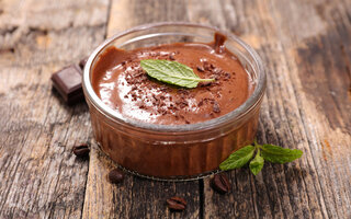 Mousse de chocolate e creme de ricota