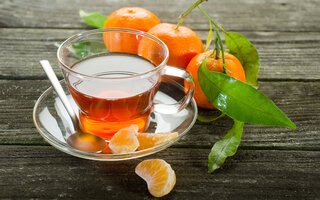 Chá de casca de tangerina