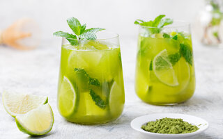 Limonada com chá verde