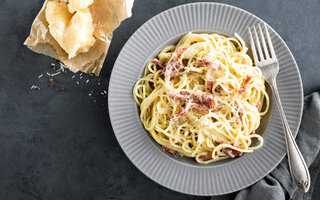 Espaguete a carbonara