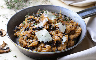 Risoto de cogumelos