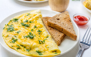 Omelete de queijo