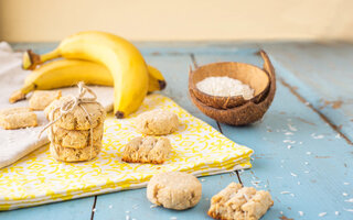 Biscoito de banana e aveia