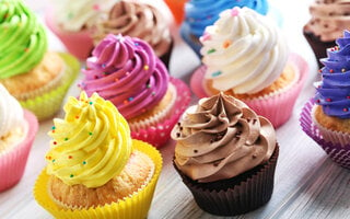 Cupcake colorido