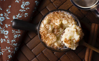 Arroz Doce com Paçoquita