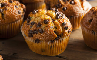 Muffin de Aveia, Chocolate e Maçã