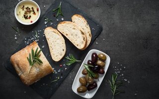 Degustação de pães italianos