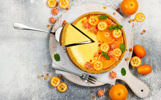 Cheesecake de laranja