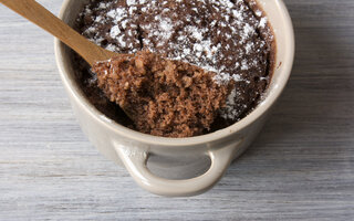 Brownie de Nescau com Brigadeiro no Pote