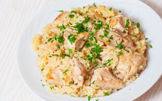 Risoto delicioso de Frango