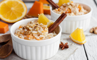 Arroz doce com laranja