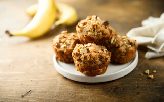 Bolinho de Açaí com Banana e Aveia