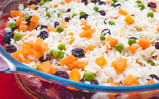 Arroz com Amêndoas e Passas