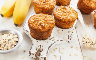 Bolinho Integral de Banana e Passas sem Açúcar