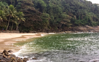 Praia do Éden, no Guarujá | Aproximadamente 125km de São Paulo 