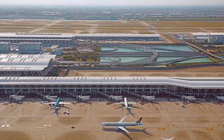 Aeroporto Internacional de Shanghai Pudong, na China