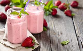 Smoothie de Aveia e Morango