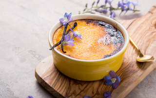 Crème brûlée de chá verde