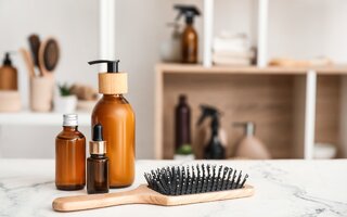 Aplique produtos anti-frizz