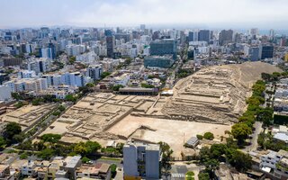 As ruínas de Huaca Pucllana