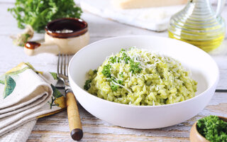 Risoto verde na pressão