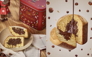 Panetone de Gianduia, da Bacio di Latte