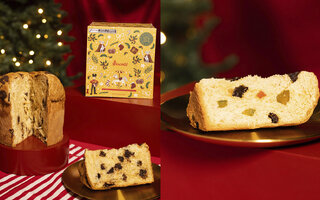 Panetone de Gotas de Chocolate e Panetones de Frutas, da Biscoitê