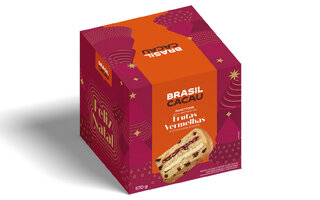 Panettone Frutas Vermelhas, da Brasil Cacau