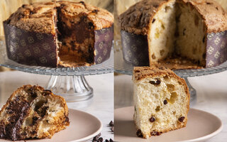 Panetone Tradicional e Chocotone Recheado, da Bossa Bakery