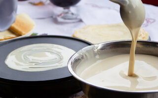 Massa de panqueca de liquidificador